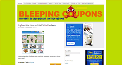 Desktop Screenshot of bleepingcoupons.com