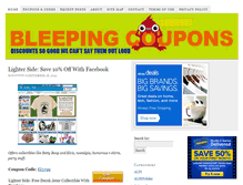 Tablet Screenshot of bleepingcoupons.com